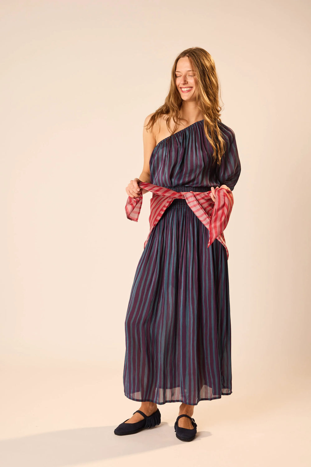 PETITE STRIPE PETROLEUM