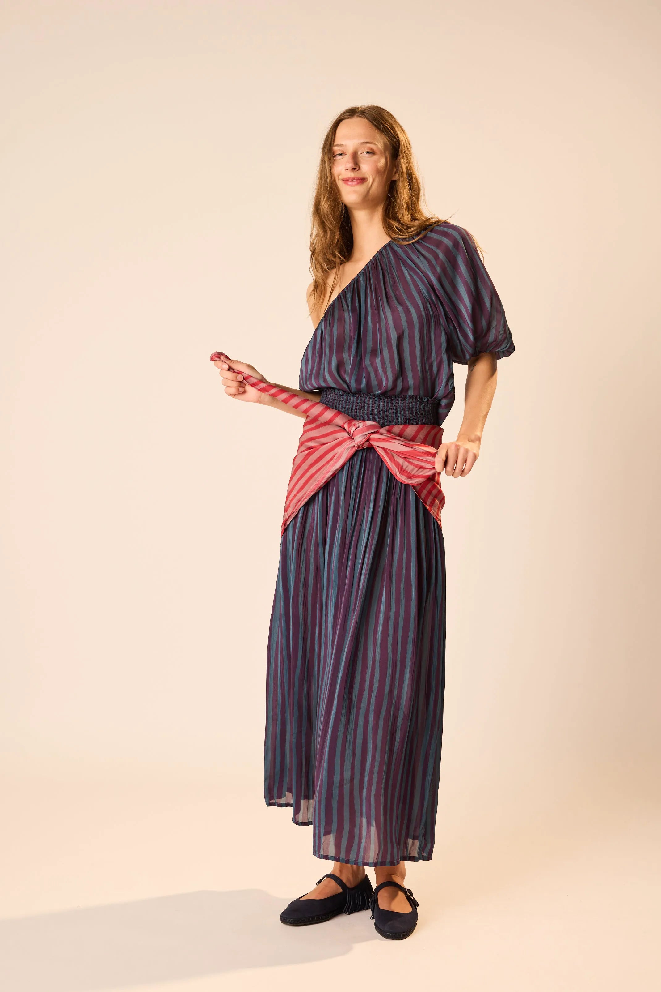 PETITE STRIPE PETROLEUM
