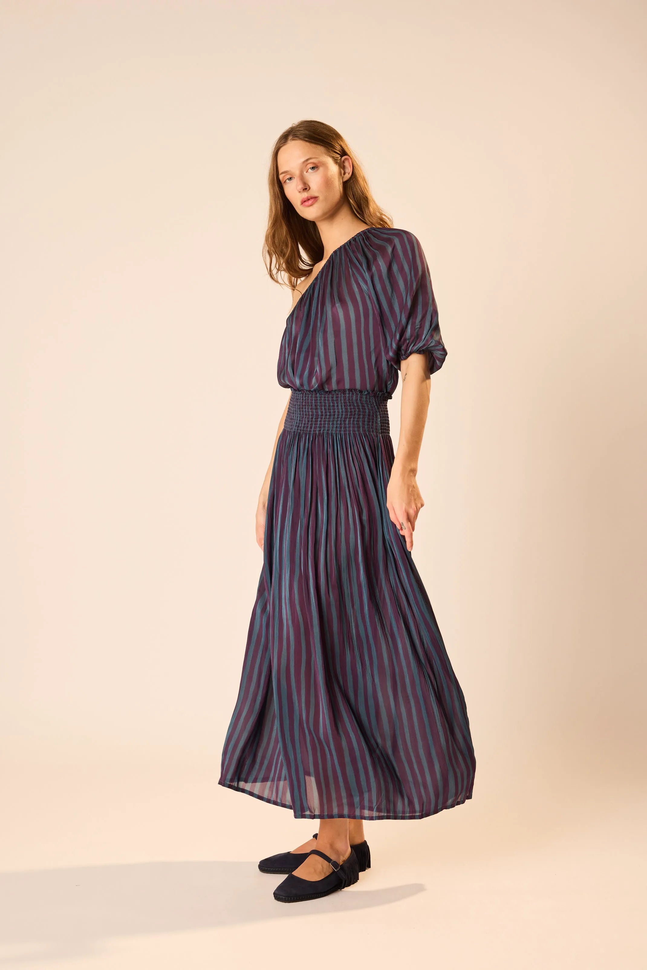 PETITE STRIPE PETROLEUM