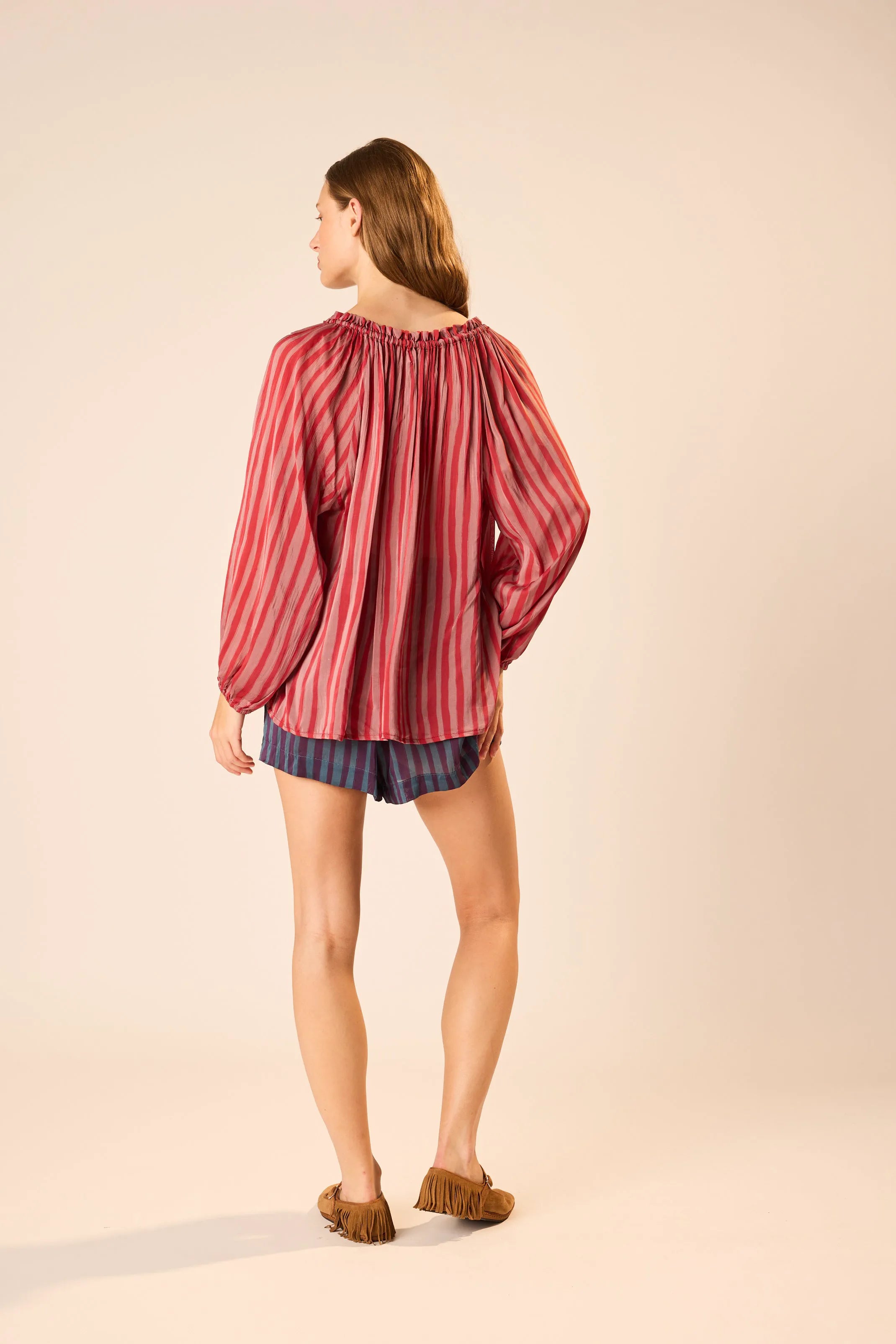 PETITE STRIPE RHUBARB