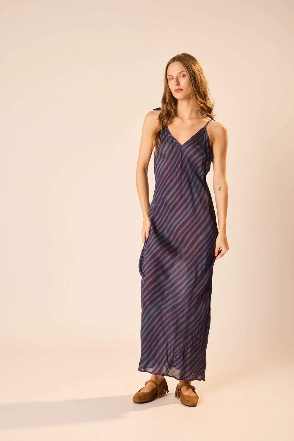PETITE STRIPE PETROLEUM