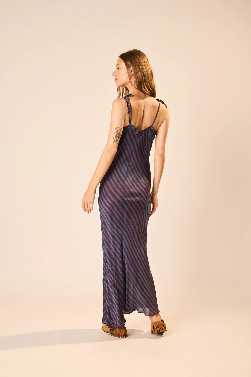 PETITE STRIPE PETROLEUM