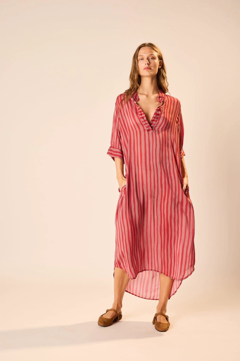PETITE STRIPE RHUBARB