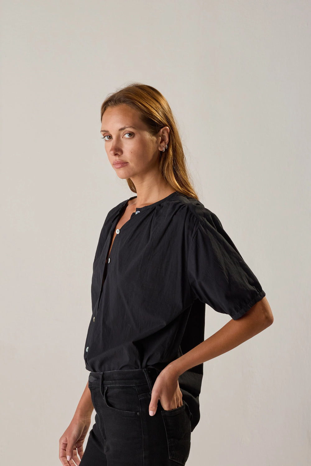 BLACK FLAT COTTON