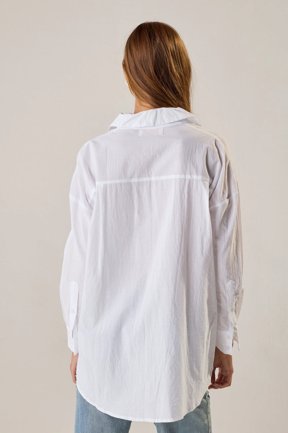 WHITE FLAT COTTON