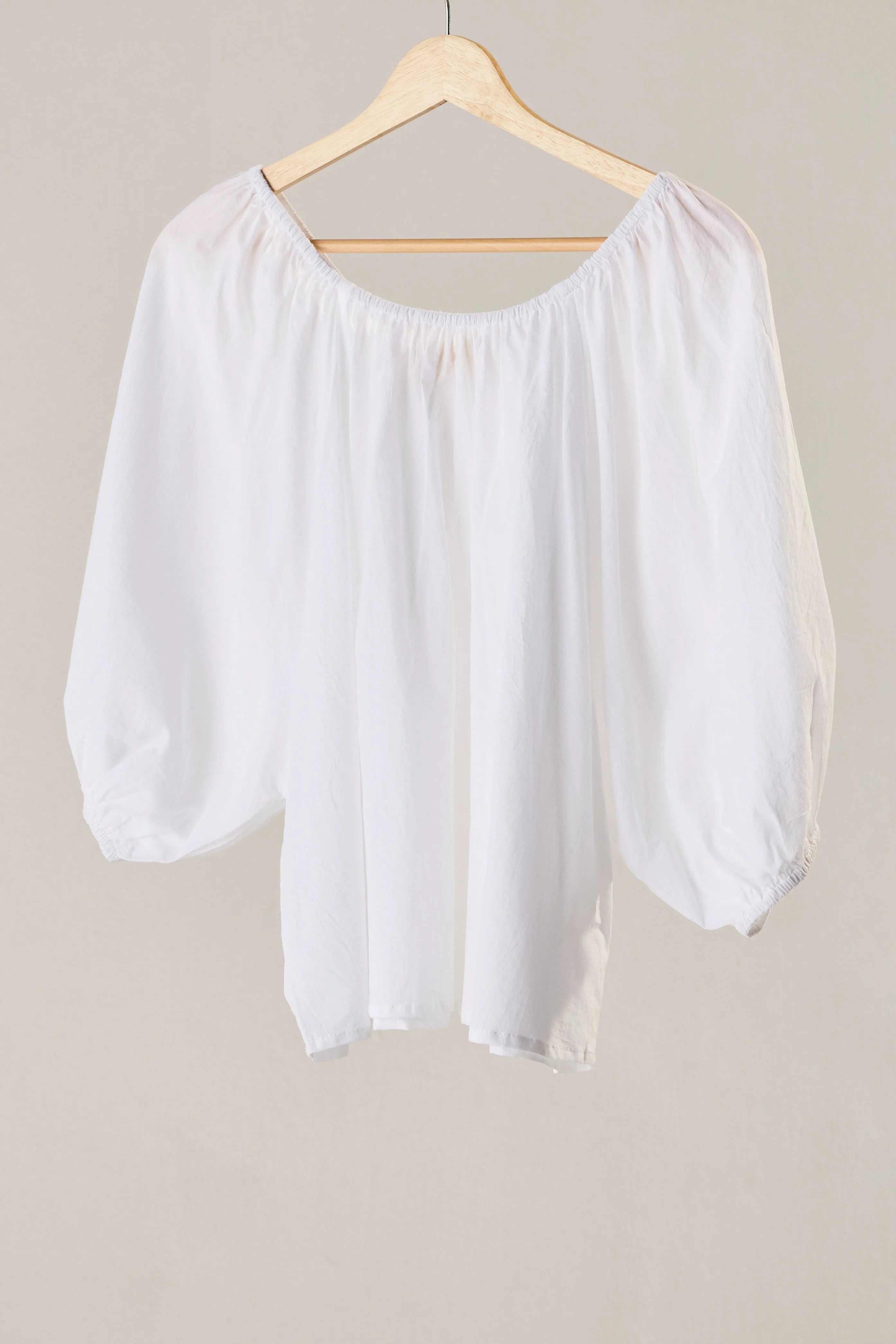 WHITE FLAT COTTON