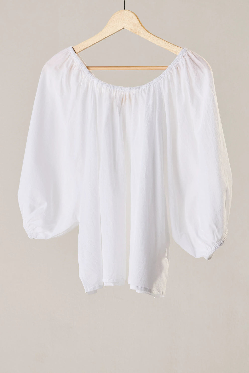 WHITE FLAT COTTON