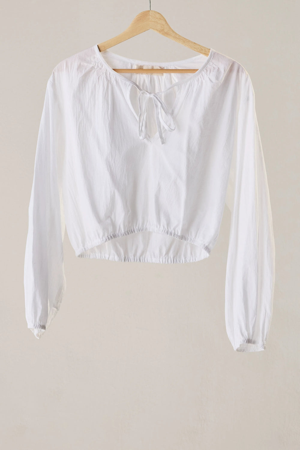 WHITE FLAT COTTON