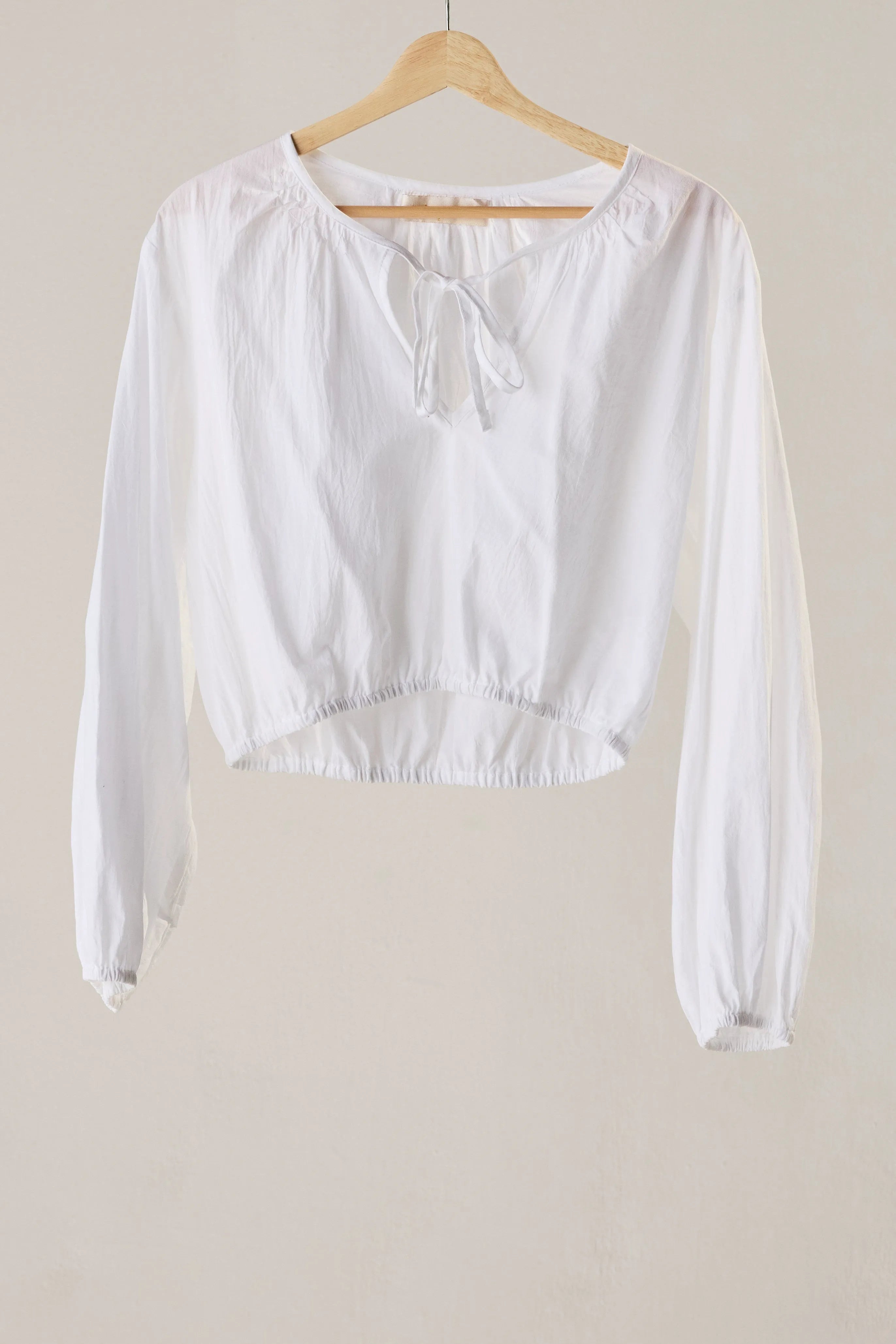 WHITE FLAT COTTON