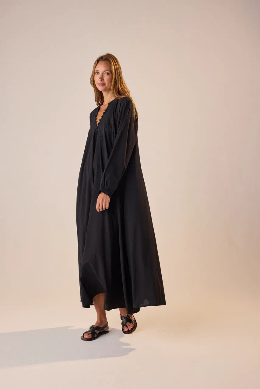 BLACK FLAT COTTON