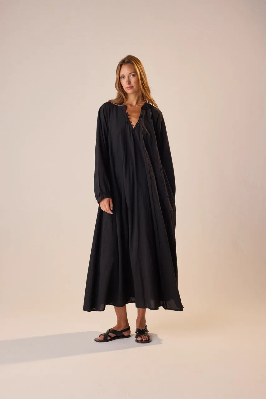 BLACK FLAT COTTON