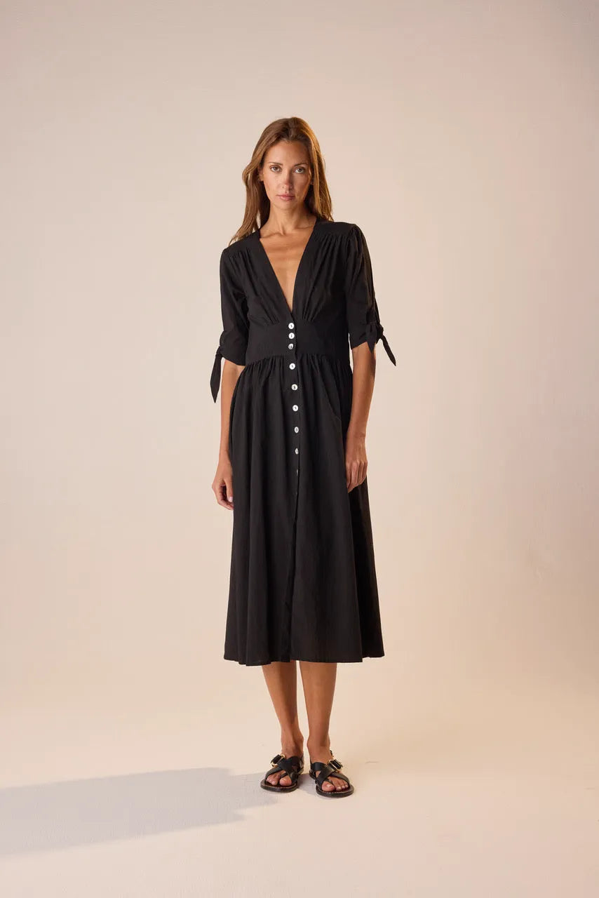BLACK FLAT COTTON