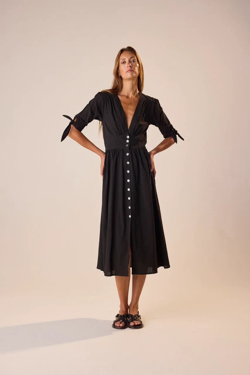 BLACK FLAT COTTON