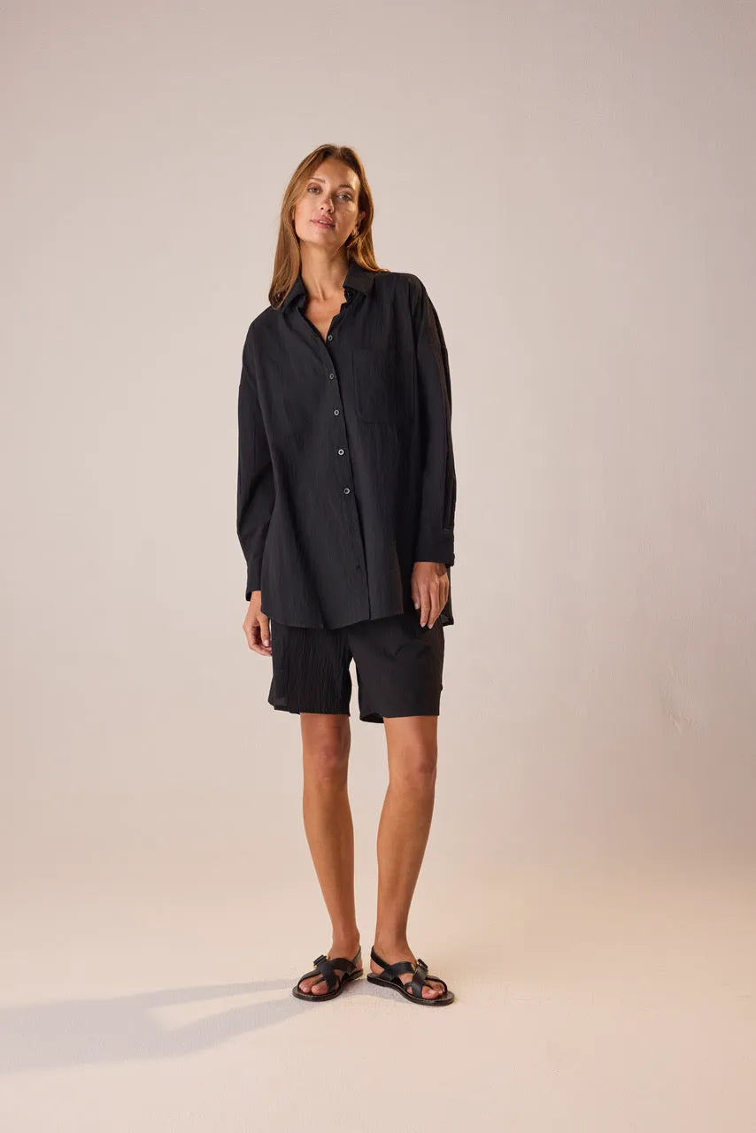 BLACK FLAT COTTON