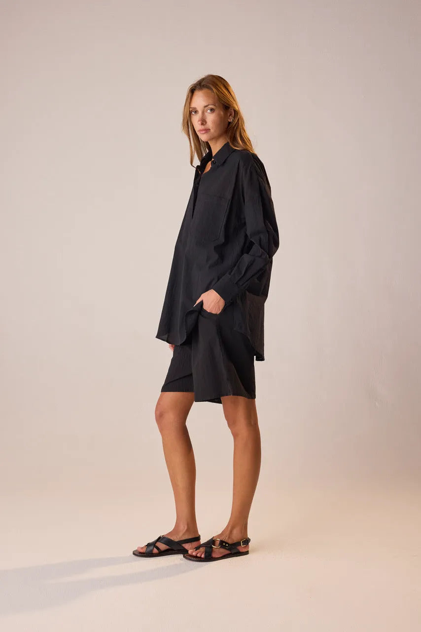 BLACK FLAT COTTON