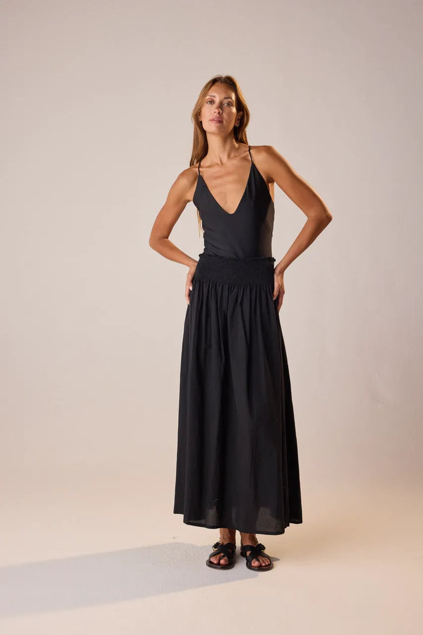 BLACK FLAT COTTON