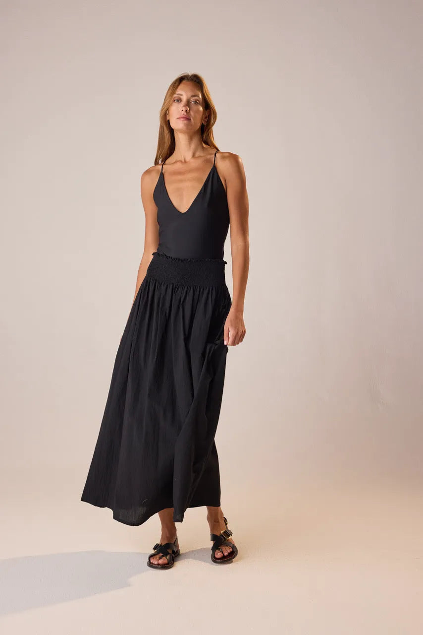 BLACK FLAT COTTON