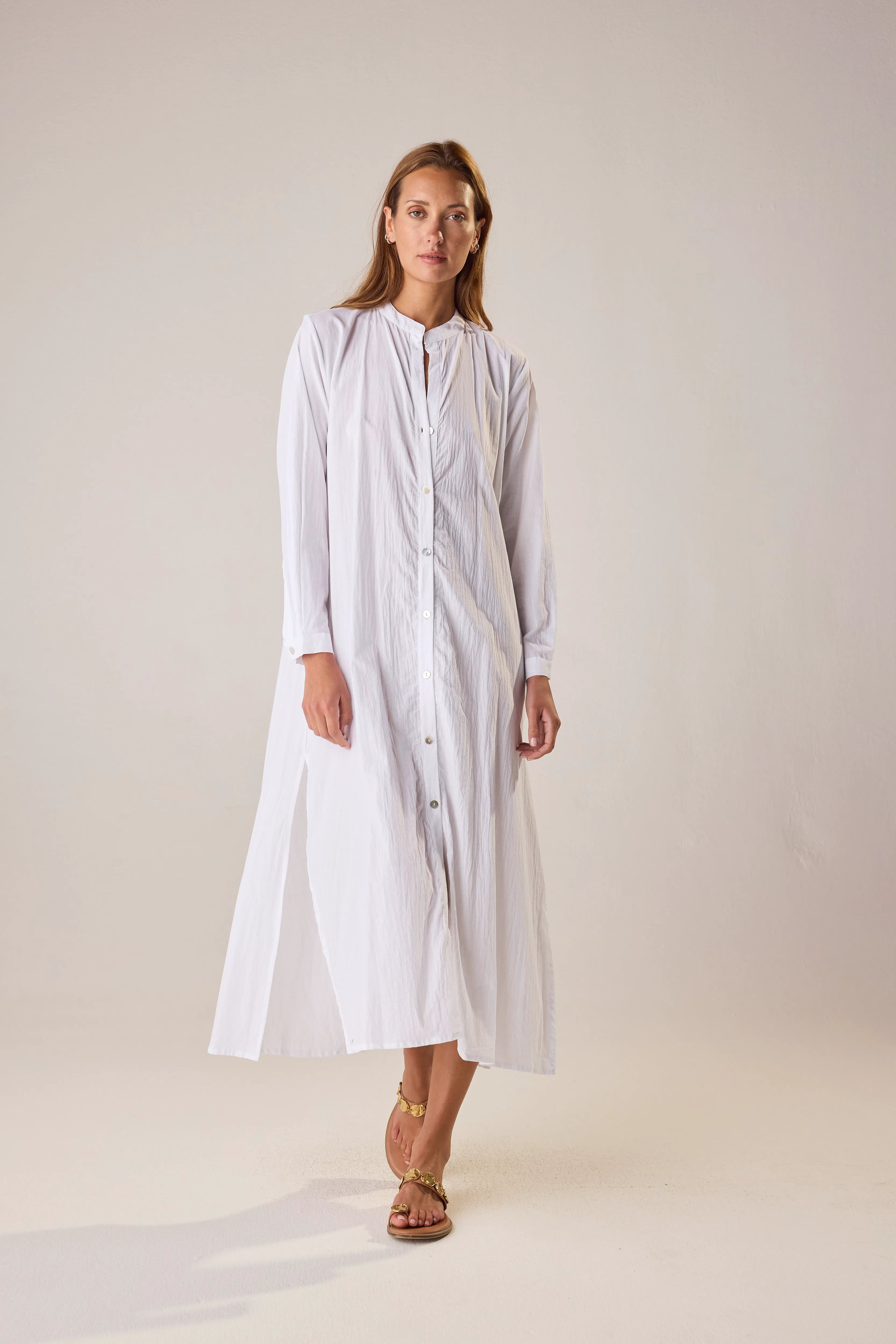 WHITE FLAT COTTON