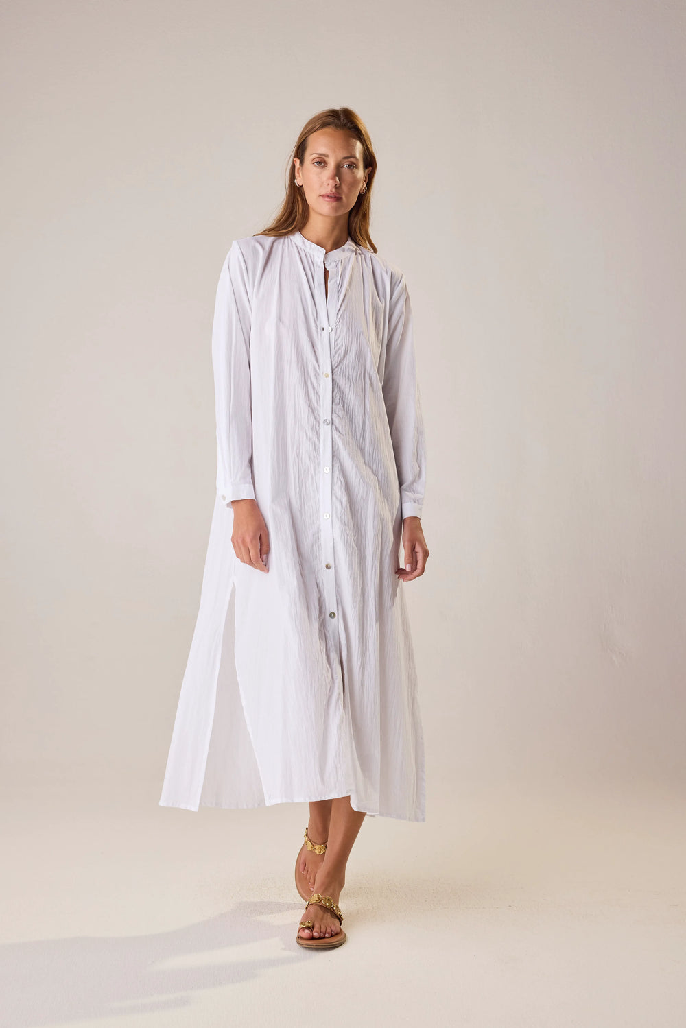 WHITE FLAT COTTON