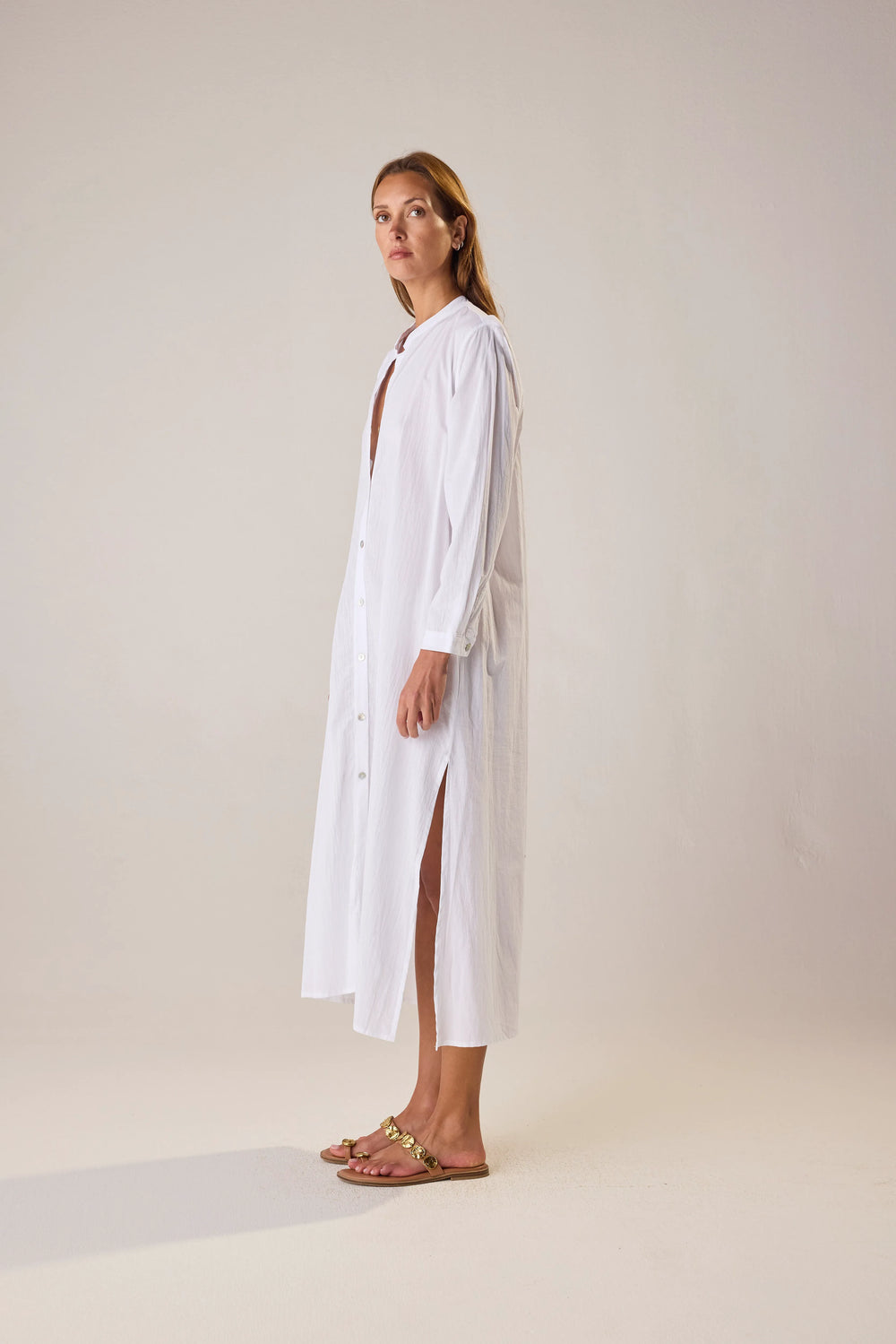 WHITE FLAT COTTON