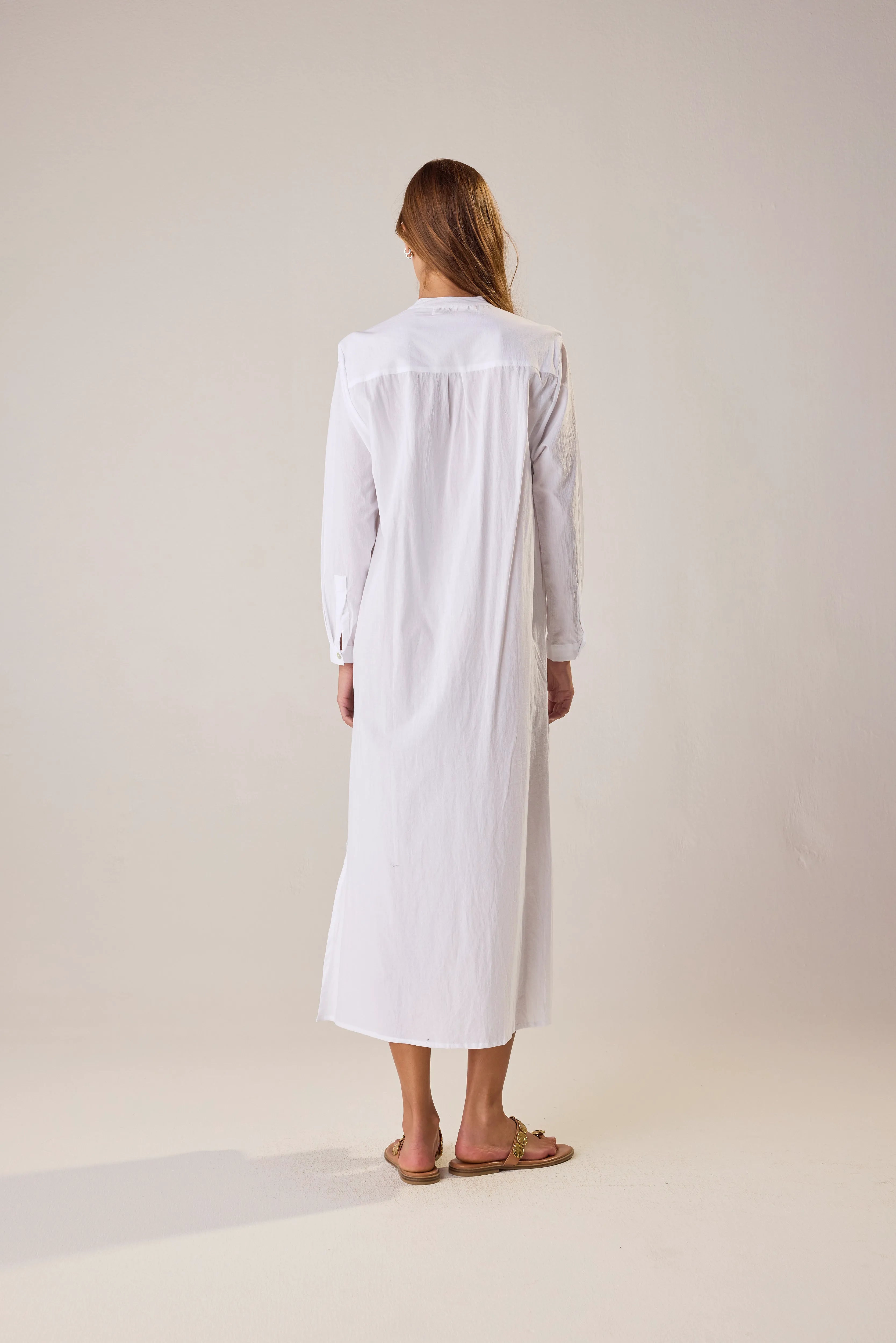 WHITE FLAT COTTON