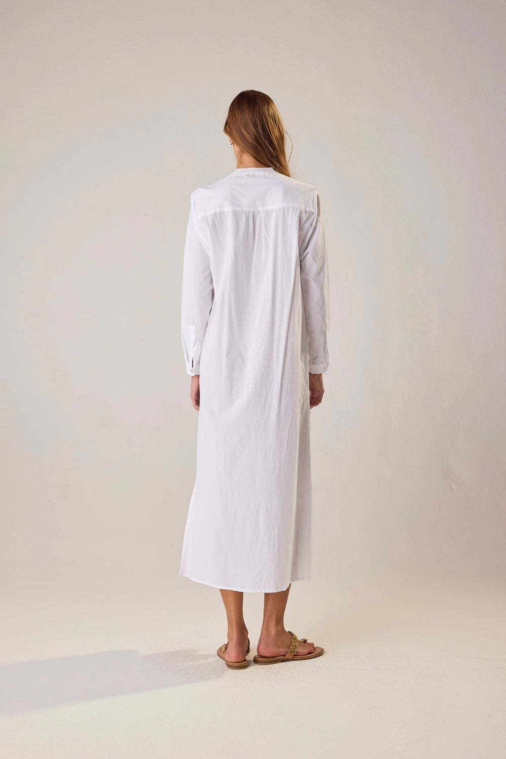 WHITE FLAT COTTON