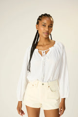 WHITE FLAT COTTON