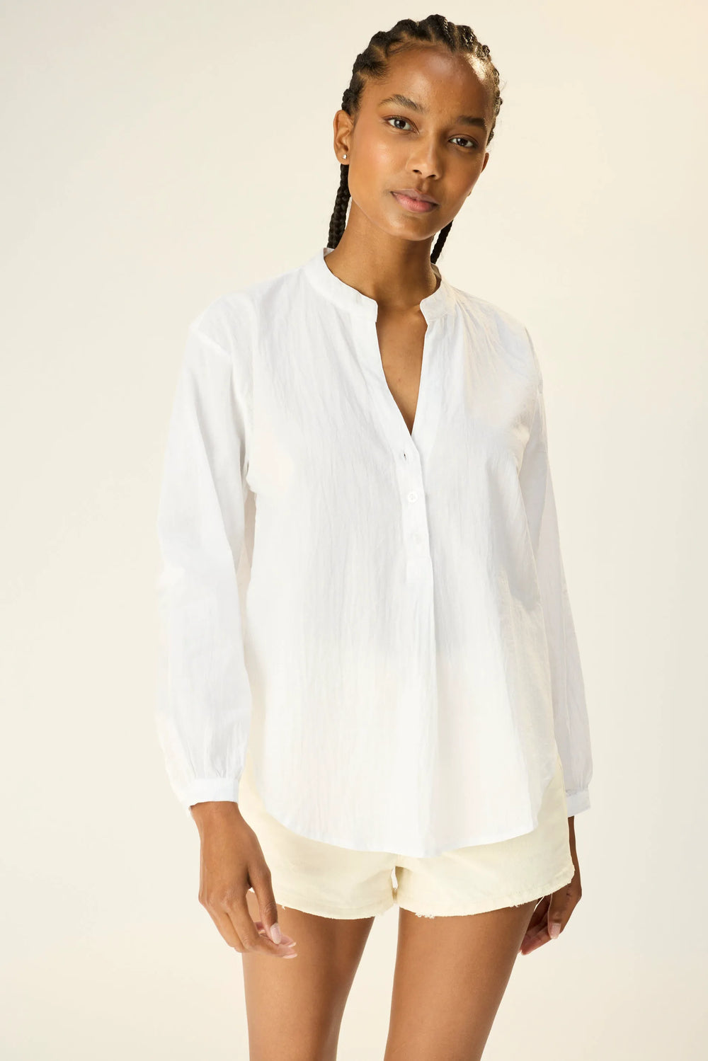 WHITE FLAT COTTON