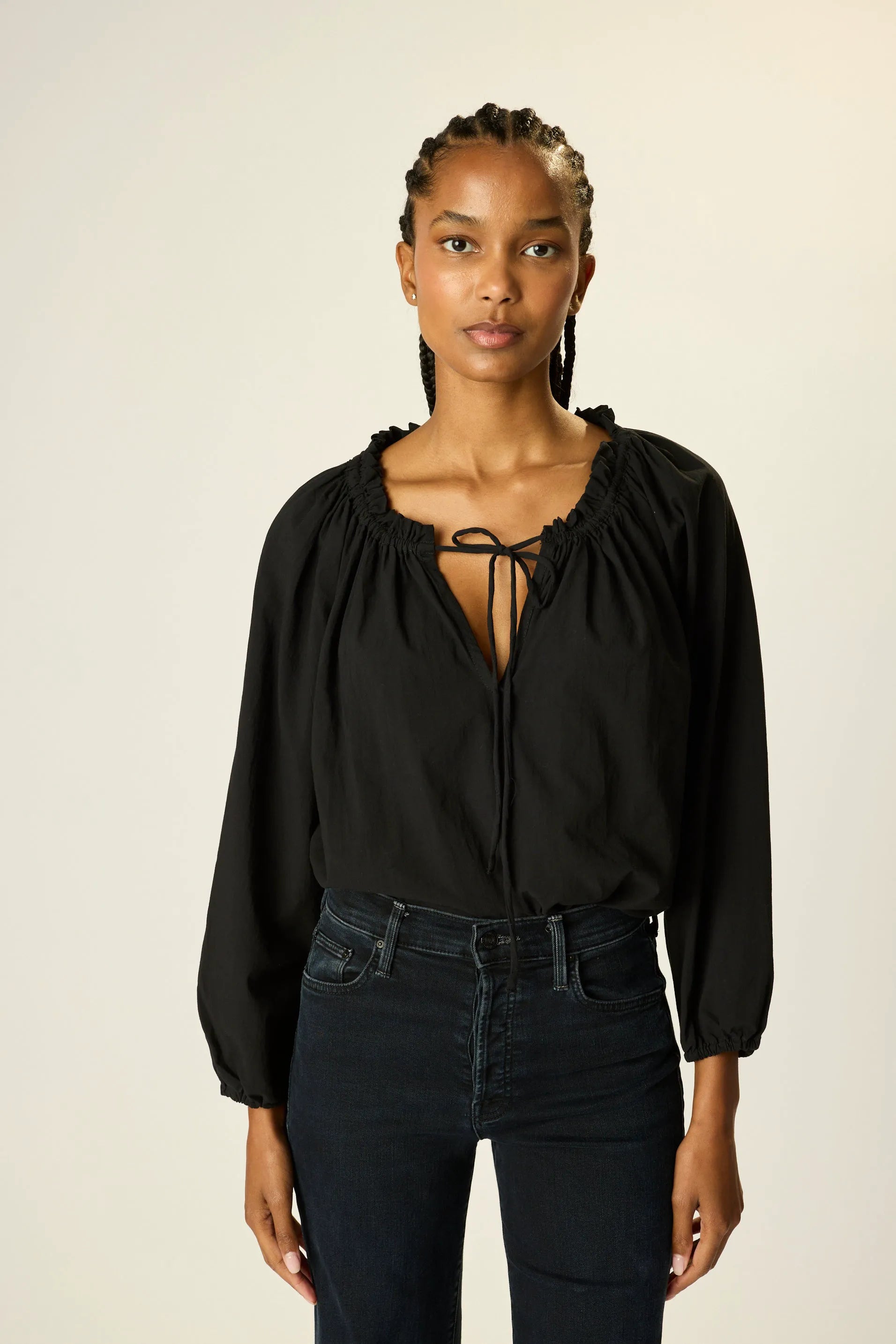 BLACK FLAT COTTON
