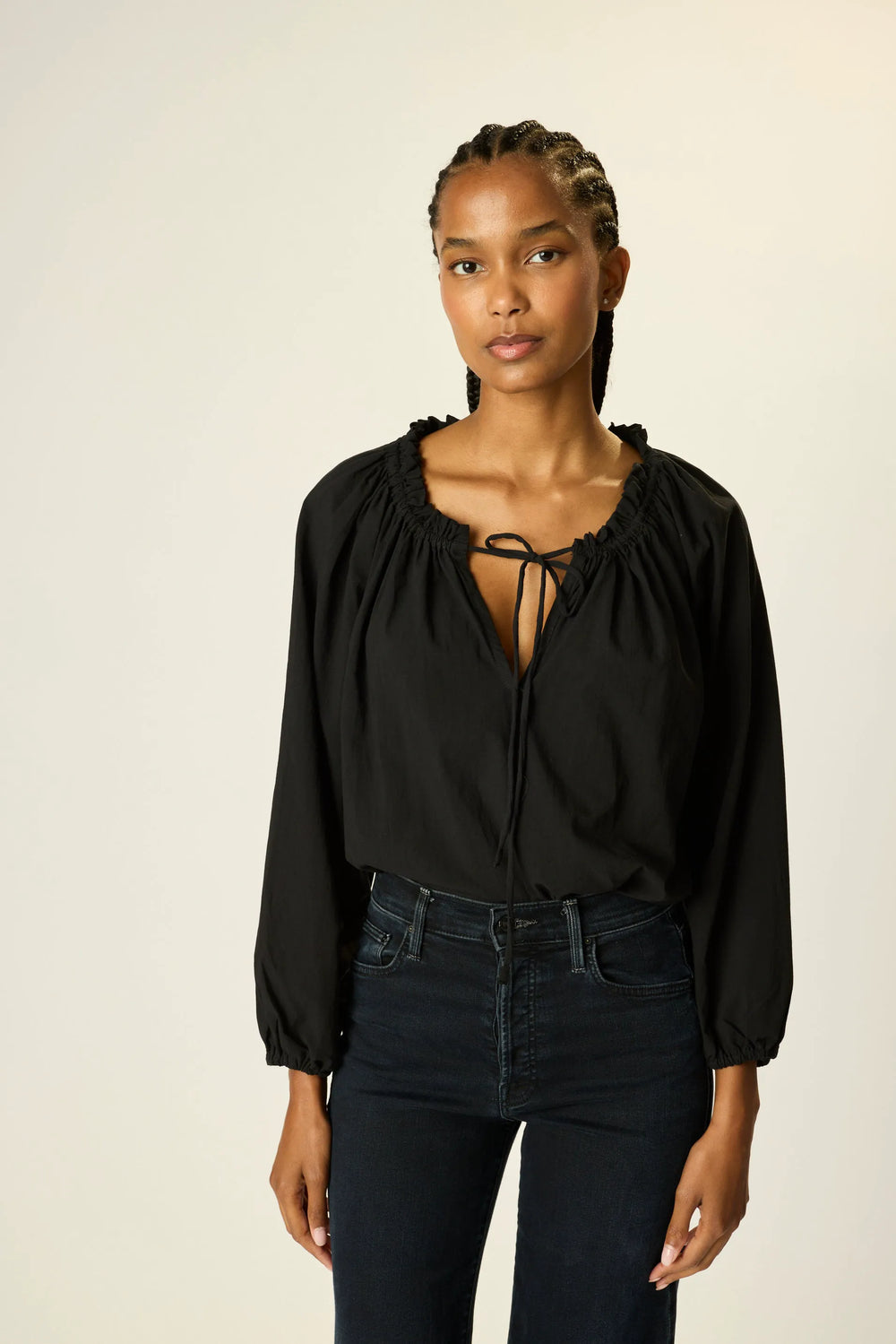 BLACK FLAT COTTON