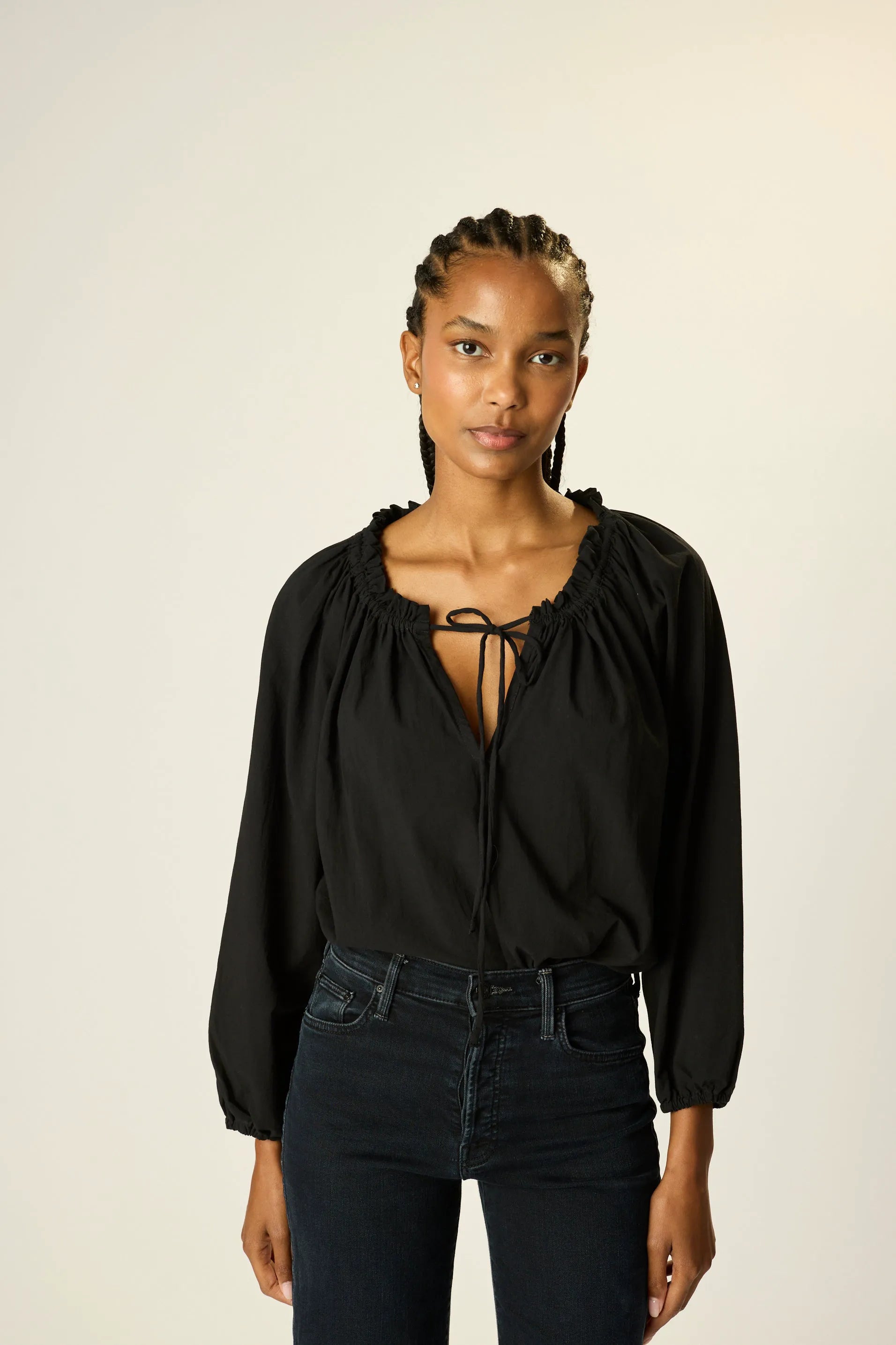 BLACK FLAT COTTON