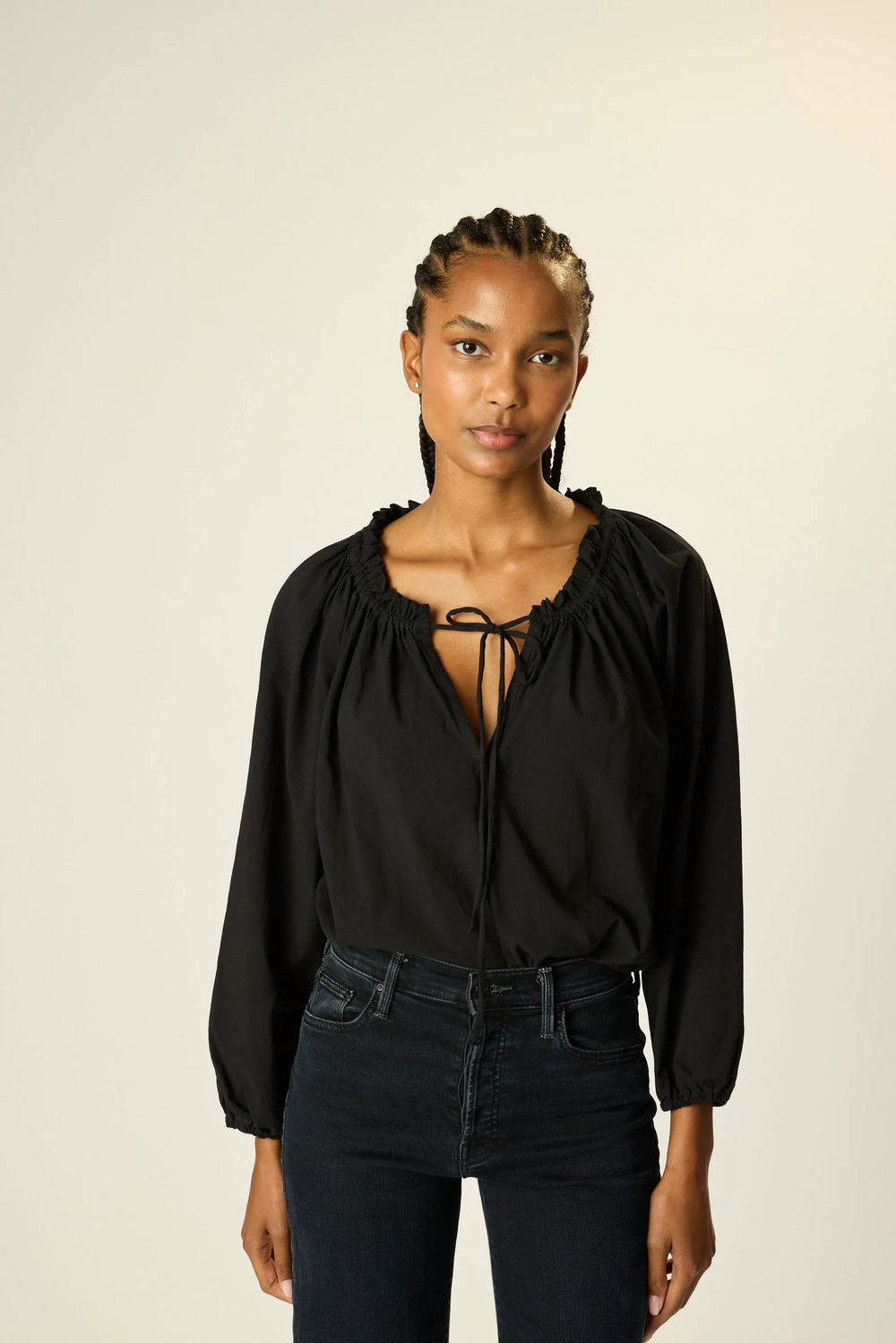 BLACK FLAT COTTON