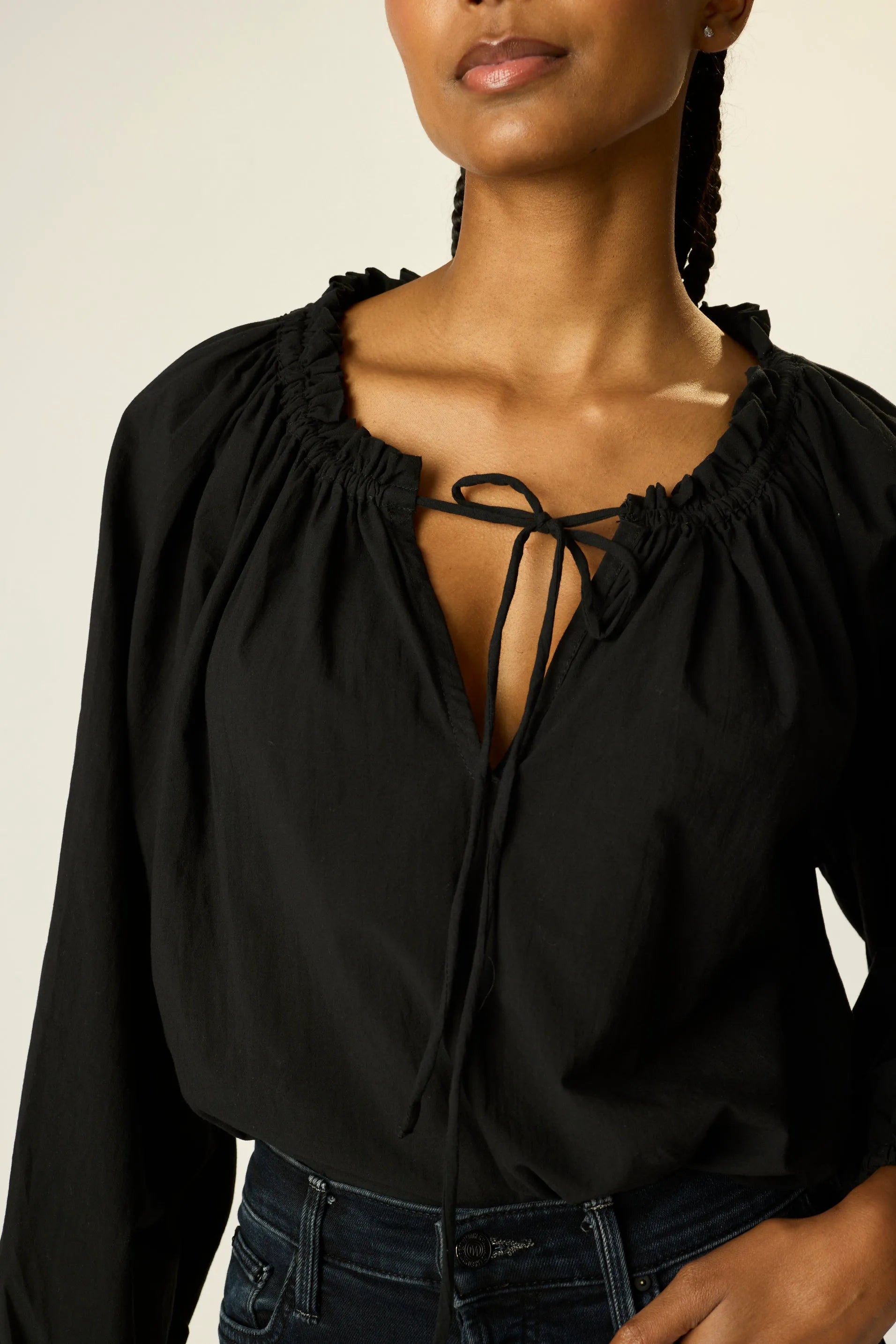 BLACK FLAT COTTON