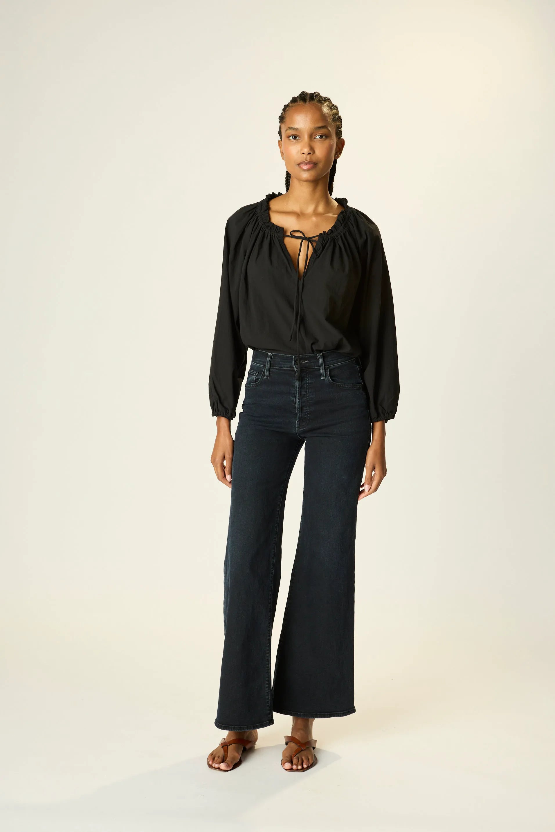 BLACK FLAT COTTON
