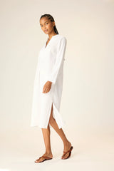 WHITE FLAT COTTON