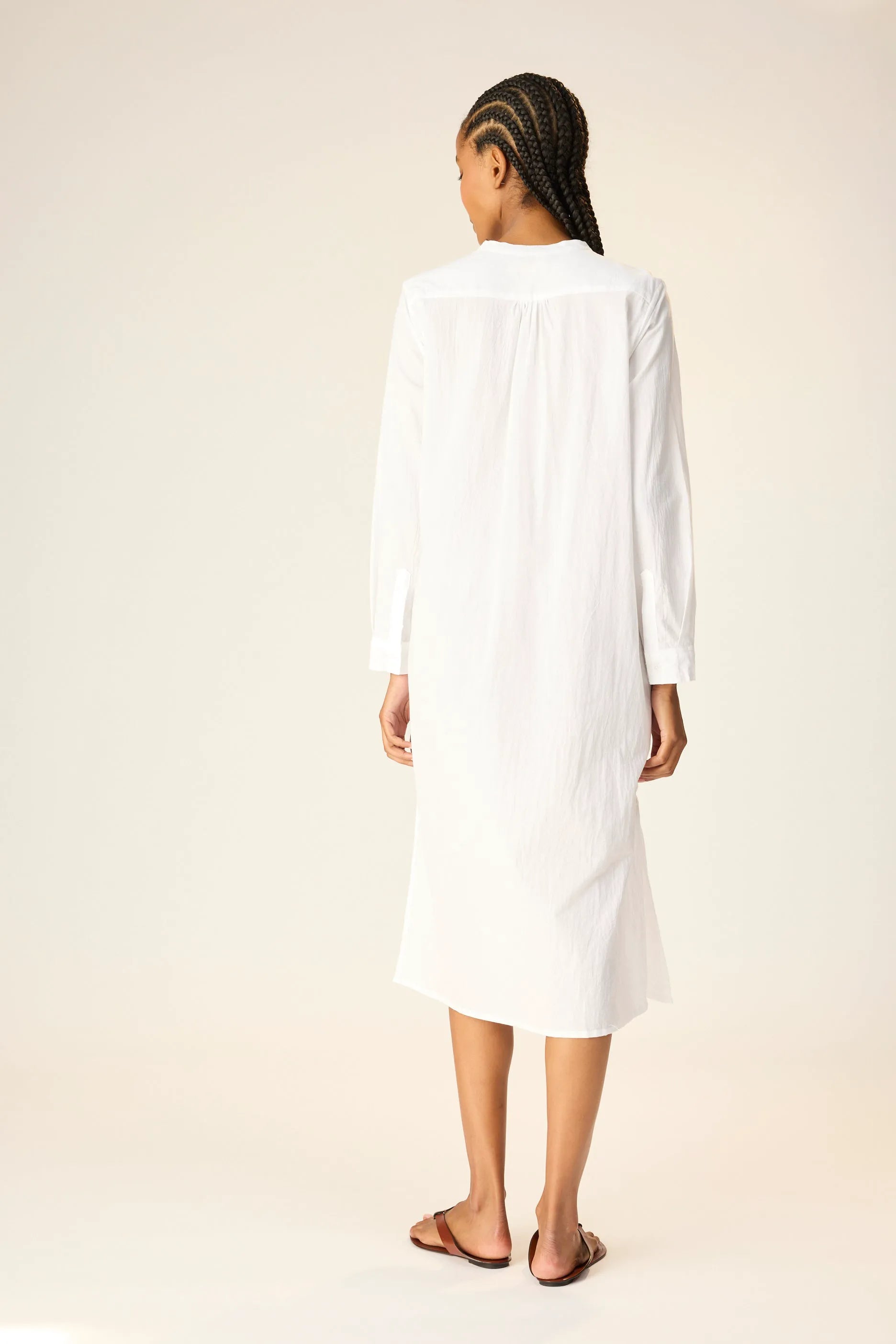 WHITE FLAT COTTON