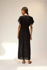 MEDALLION EMBROIDERY BLACK