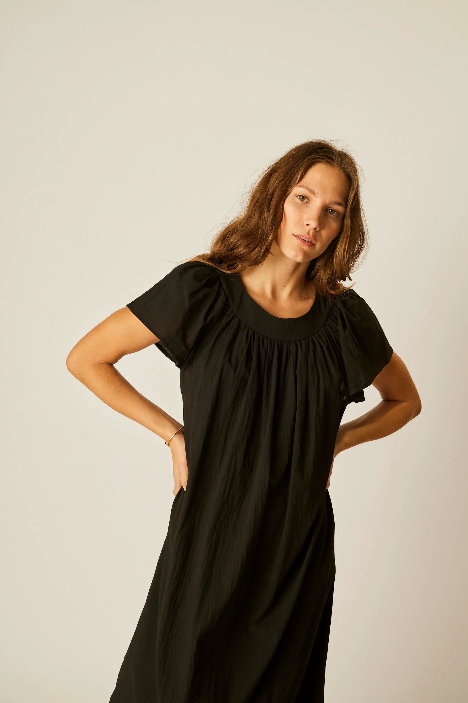 BLACK FLAT COTTON