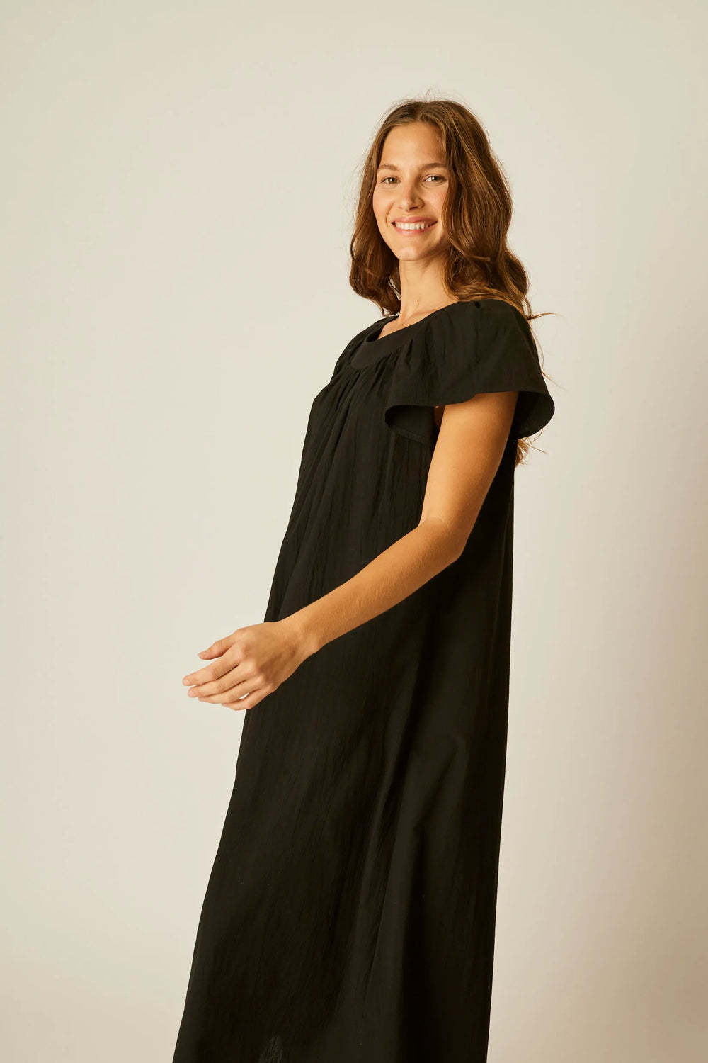 BLACK FLAT COTTON
