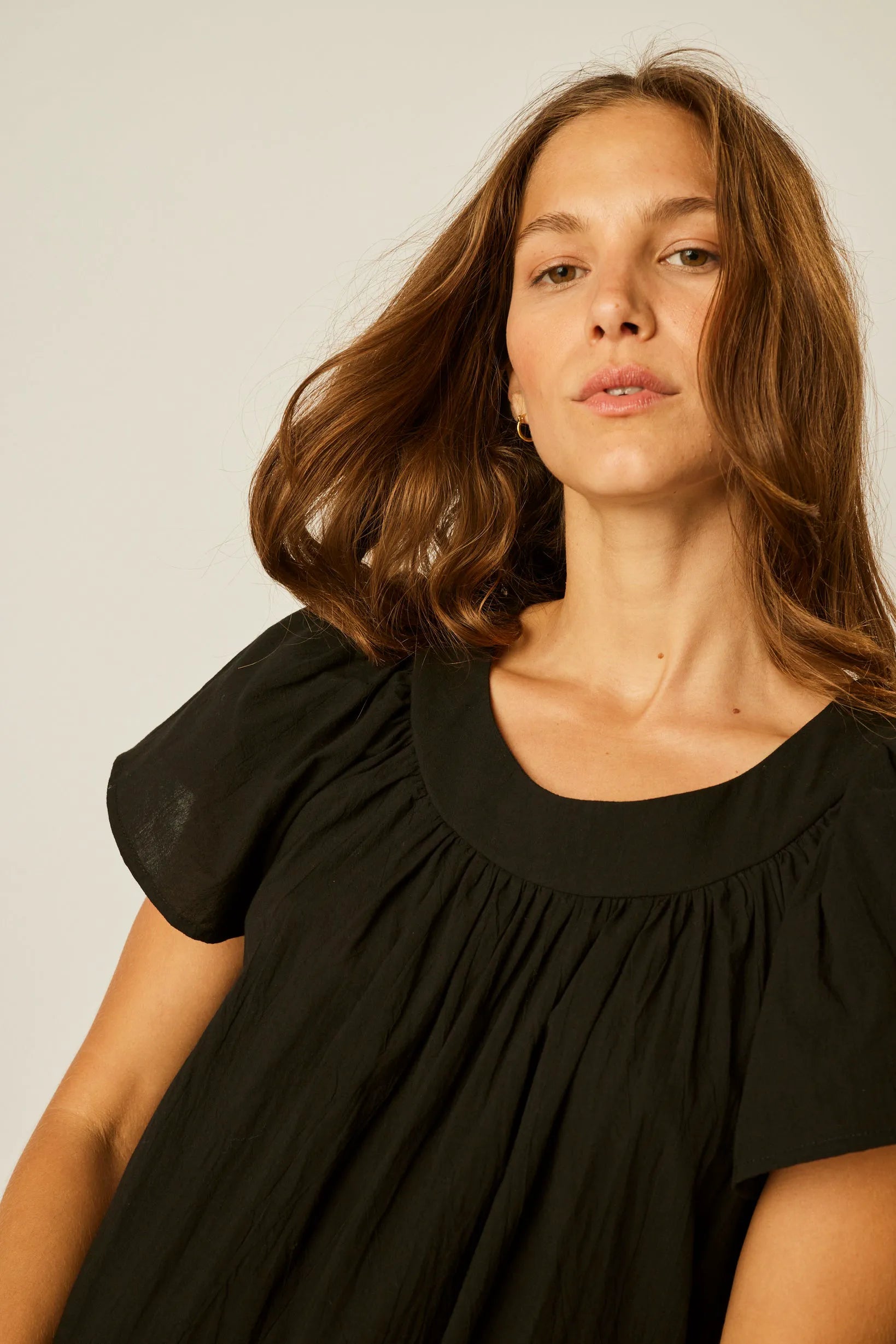 BLACK FLAT COTTON