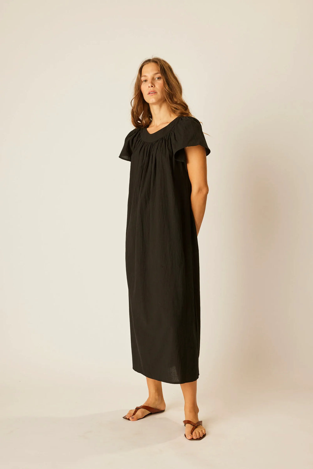 BLACK FLAT COTTON