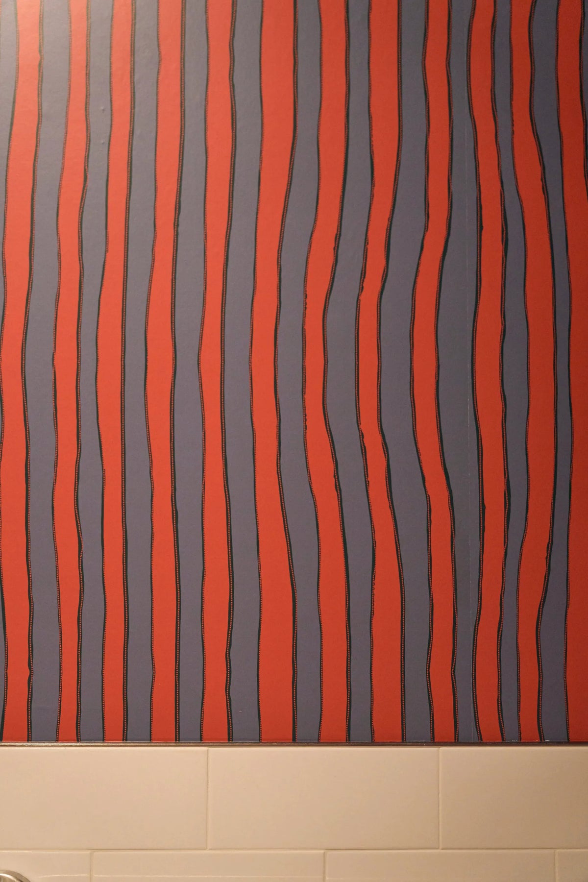 BATIK STRIPE BLOOD ORANGE