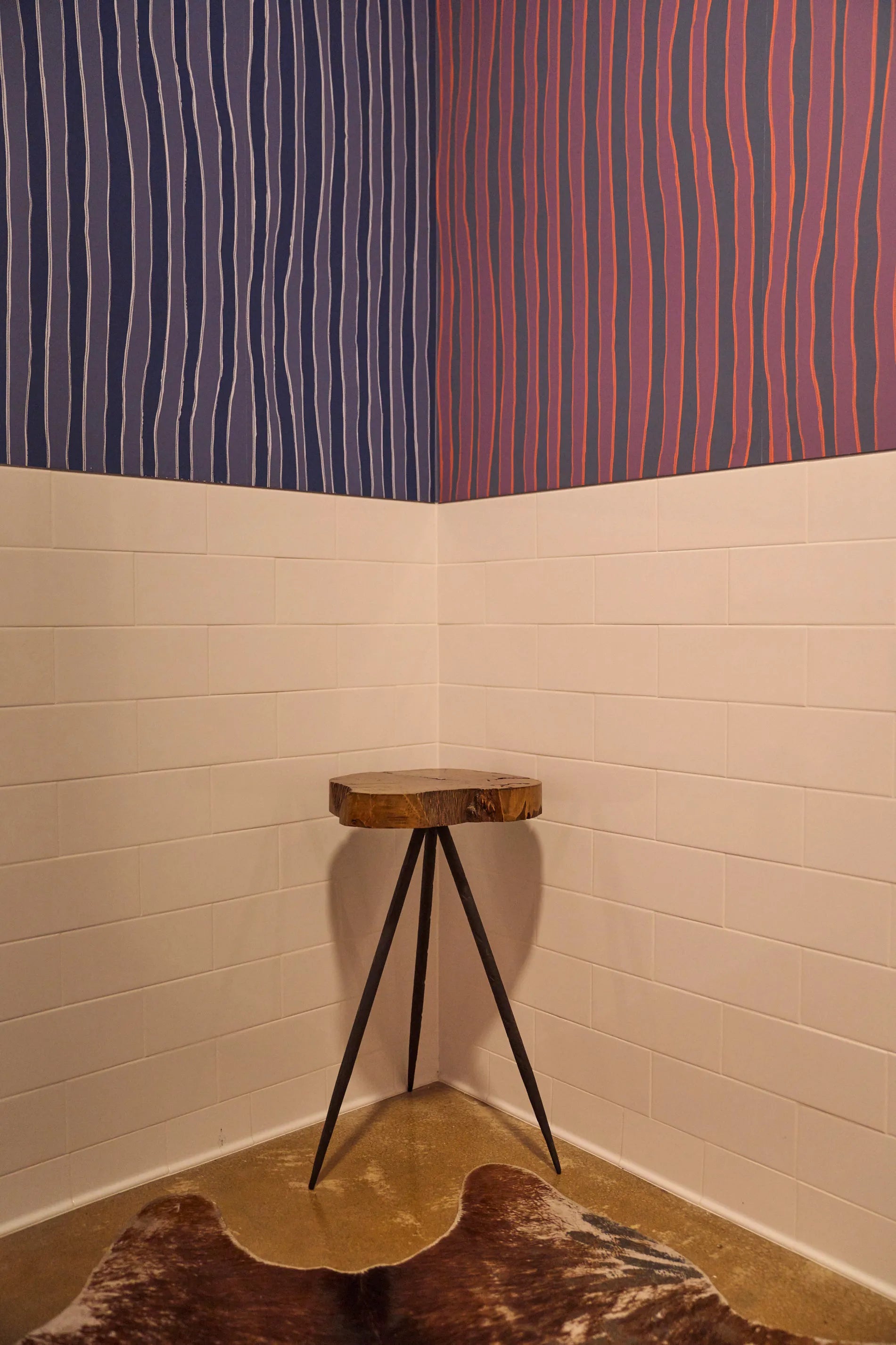 BATIK STRIPE BLOOD ORANGE