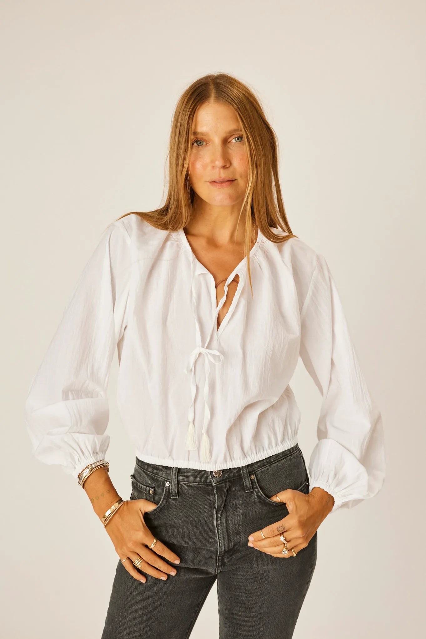 WHITE FLAT COTTON