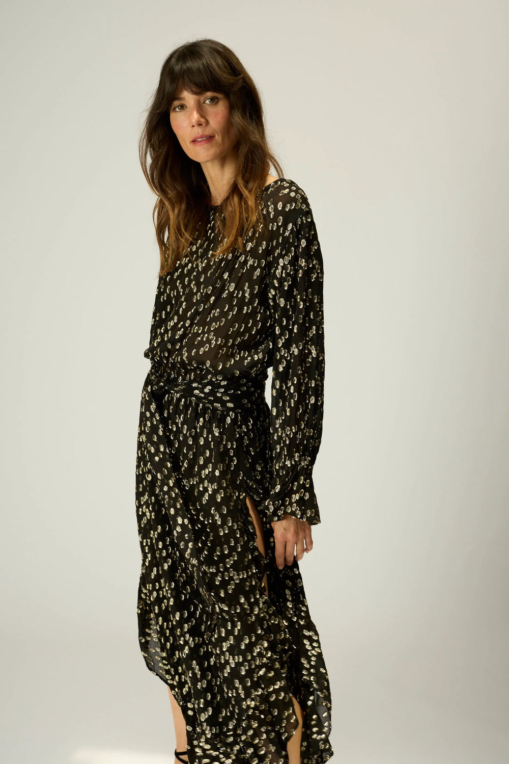 METALLIC CHIFFON