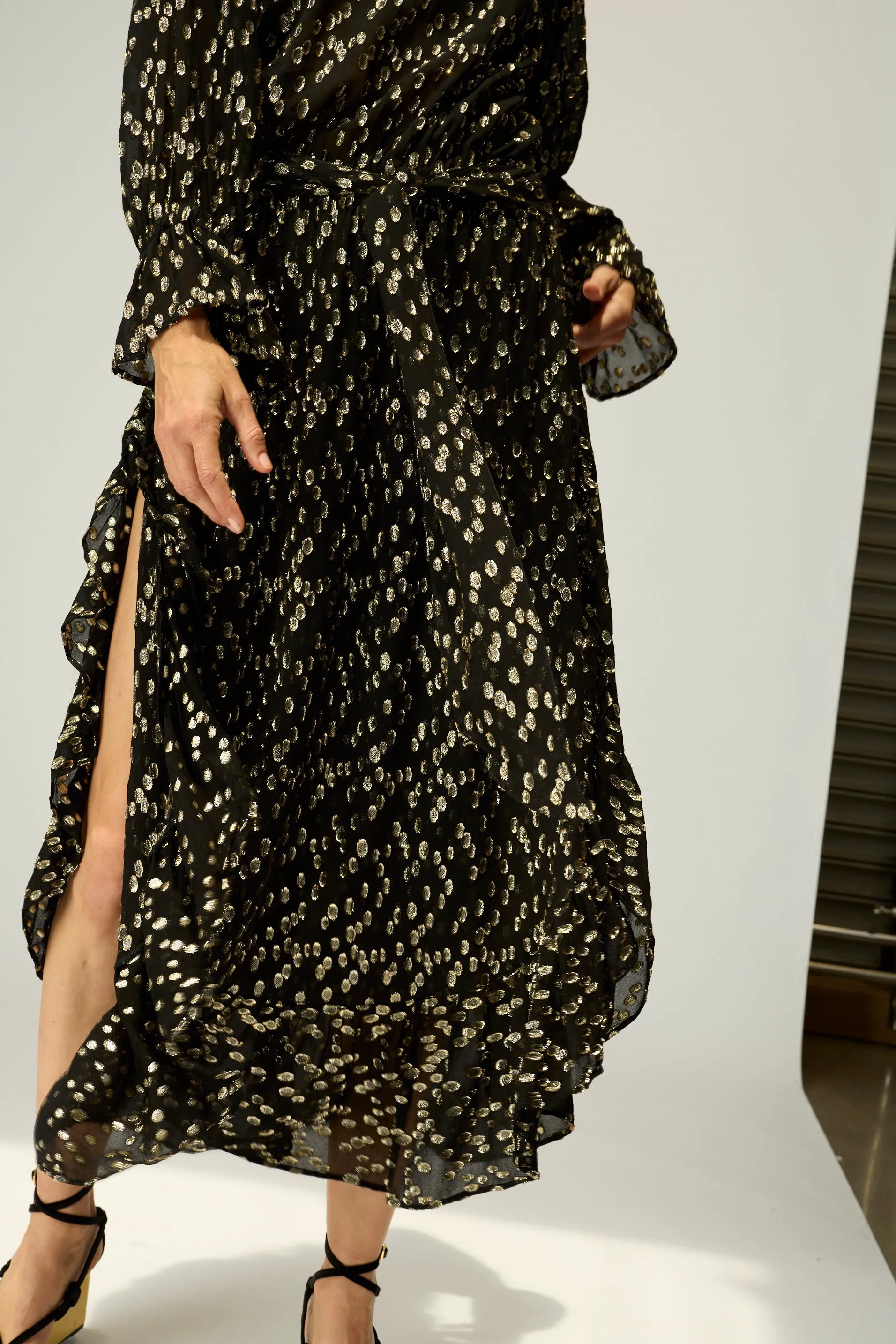 METALLIC CHIFFON