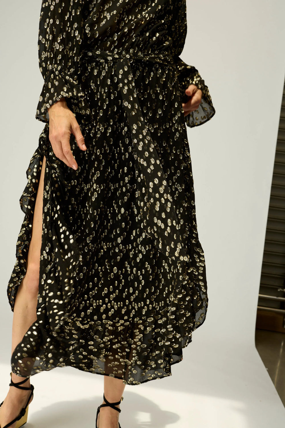 METALLIC CHIFFON