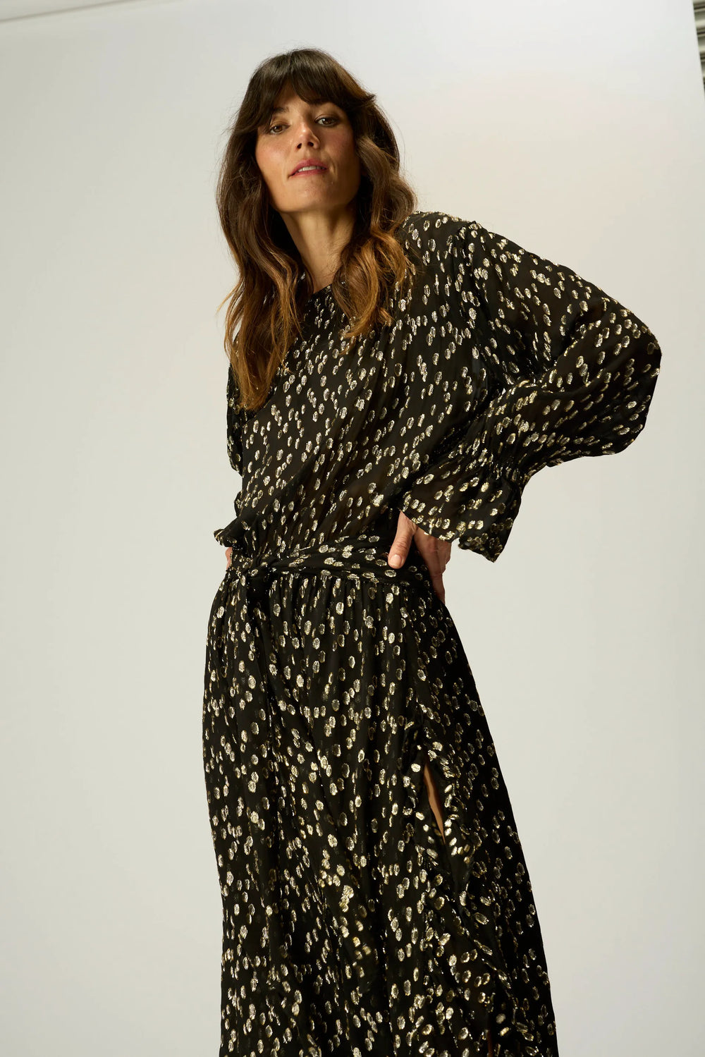 METALLIC CHIFFON