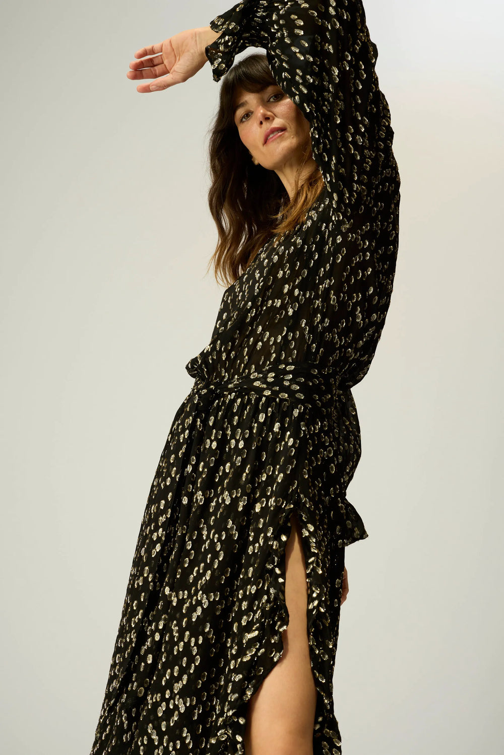 METALLIC CHIFFON
