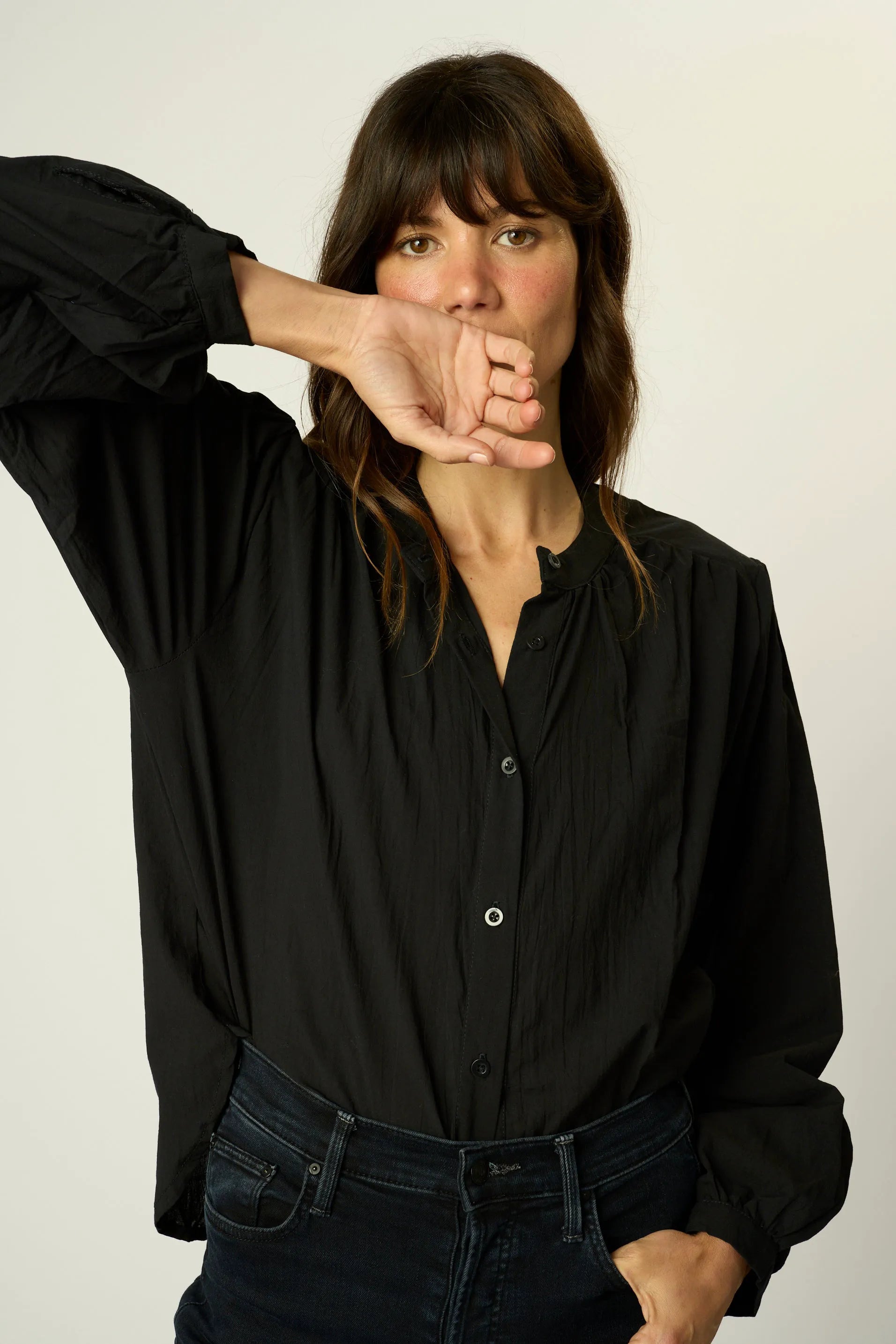 BLACK FLAT COTTON